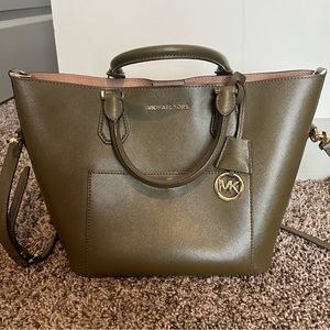 Olive green Michael Kors shoulder bag